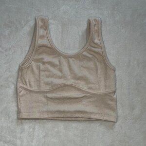 Nectar Clothing Brown Knit Tank Crop Top